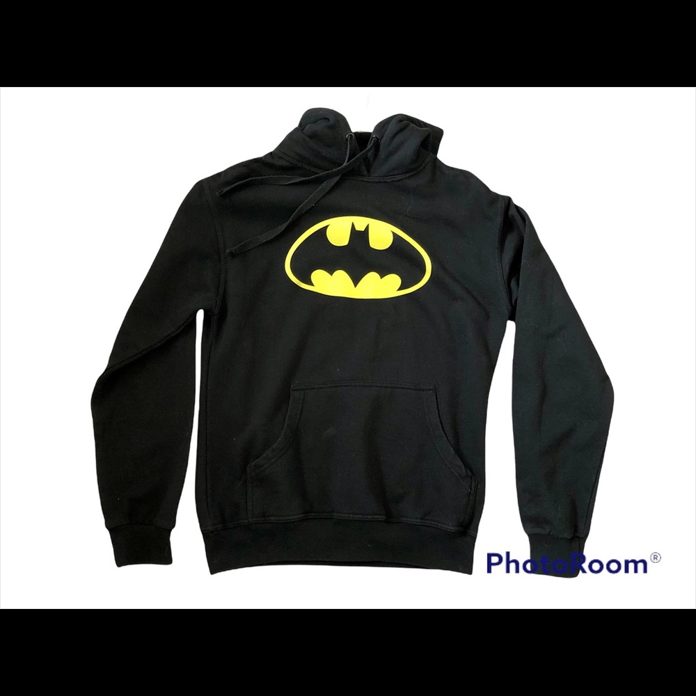 DC Comics Batman Classic Symbol Logo Hoodie Pullover Sweater Adult Size XS-Small